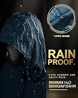 33,000ft Women's Rain Jacket Waterproof Lightweight Packable Sapphire Blue view 4