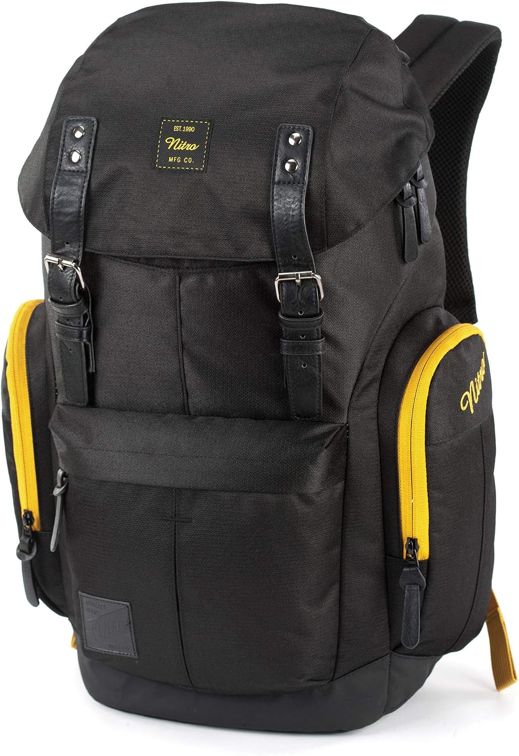 Daypacker Alltagsrucksack im Retro Look mit Gepolstertem Laptopfach, Schulrucksack, Wanderrucksack oder Streetpack