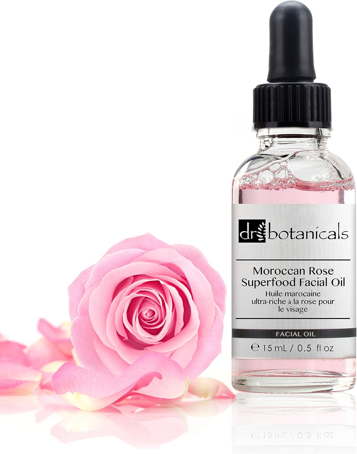 Dr Botanicals Moroccan Rose Oil 15ml -Glow-Boosting Facial Oil for Radiant Skin with Vitamin C & Hyaluronic Acid, Brightening - Image 5