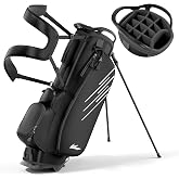 WAYTULES 14-Way Golf Stand Bag for Men &amp; Women, Lightweight Golf Carry Bag with Dual Shoulder Straps, Rain Hood, Cooler Pocket and Multi Storage Pockets, Cart Compatible Design