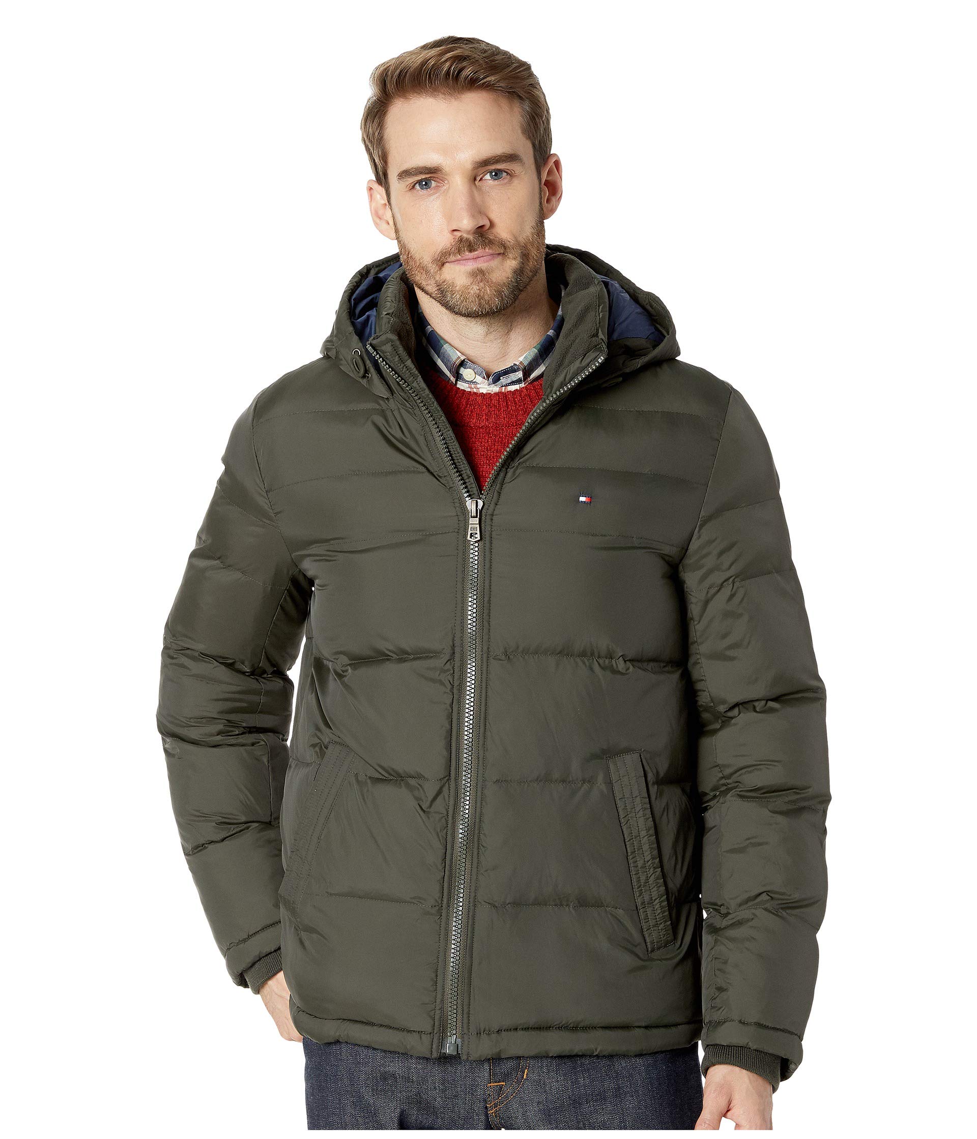 men's classic hooded puffer jacket