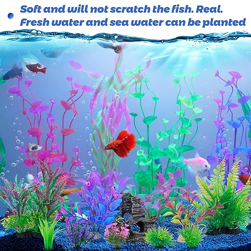 Fish Tank Decorations Aquarium Artificial Plastic Plants Seaweed