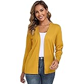 Cardigan Sweaters for Women Open Front Long Sleeve Lightweight Knit Sweater Cardigans