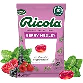 Ricola, Lozenge Berry Medley, 45 Count | Made with Swiss Alpine Herbs and Low Menthol for Everyday Voice Care - Herbal Throat Lozenges