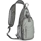 levayhill Small Crossbody Sling Backpack Hiking Daypack Lightweight Casual Shoulder Chest Bag Multiple Pockets Outdoor Travel