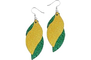 MALL OF STYLE Red & Black Earrings for Women - Green & Gold Earrings - Blue & Gold Earrings - Baseball, Football