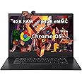 ASUS CX1500CNA Chromebook 15.6" HD Laptop, Intel Celeron N3350 Processor, 4GB RAM, 64GB eMMC Flash Memory, Intel HD Graphics, HD Webcam, Stereo Speakers, Chrome OS, Black, (renewed)