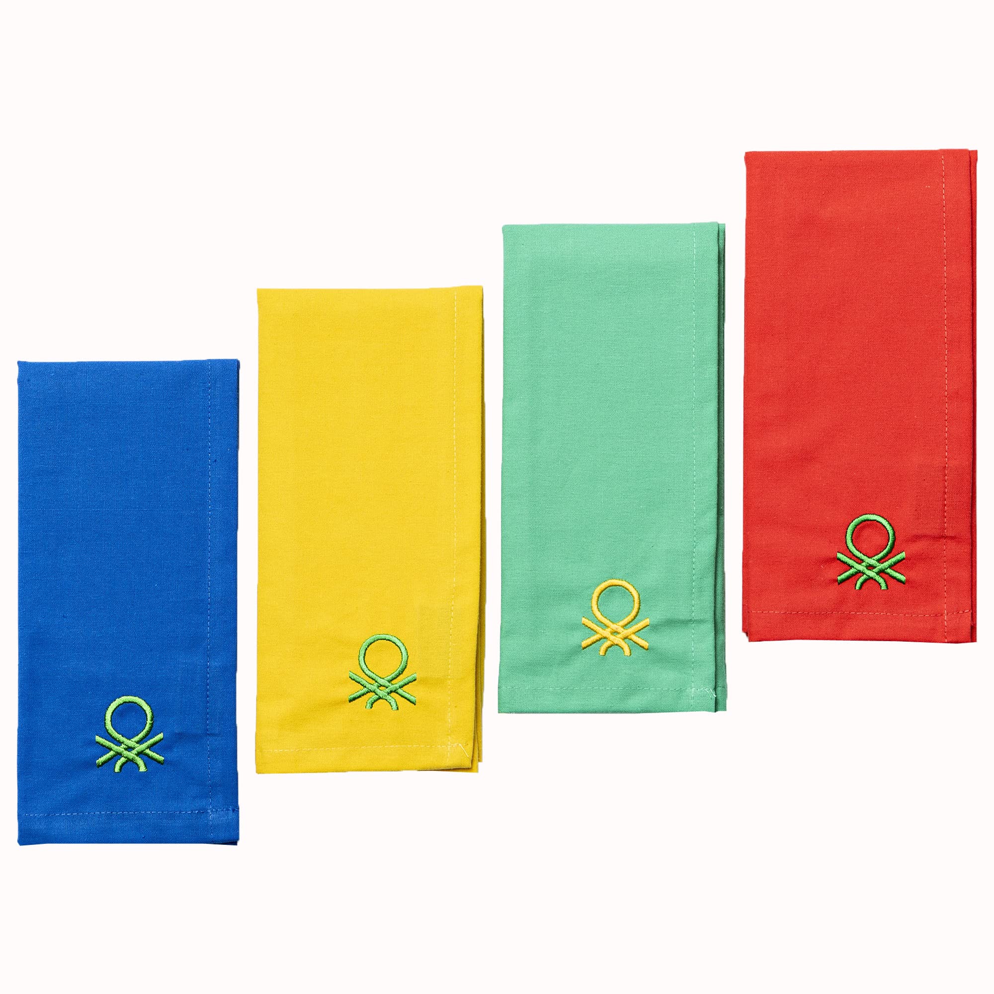 Set of 4 Rainbow Tablecloths 45 x 30 cm