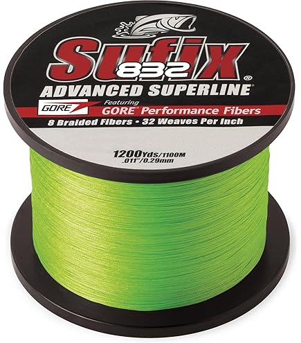 Amazon.com : Sufix 832 Braid Line-1200 Yards (Neon Lime, 80-Pound