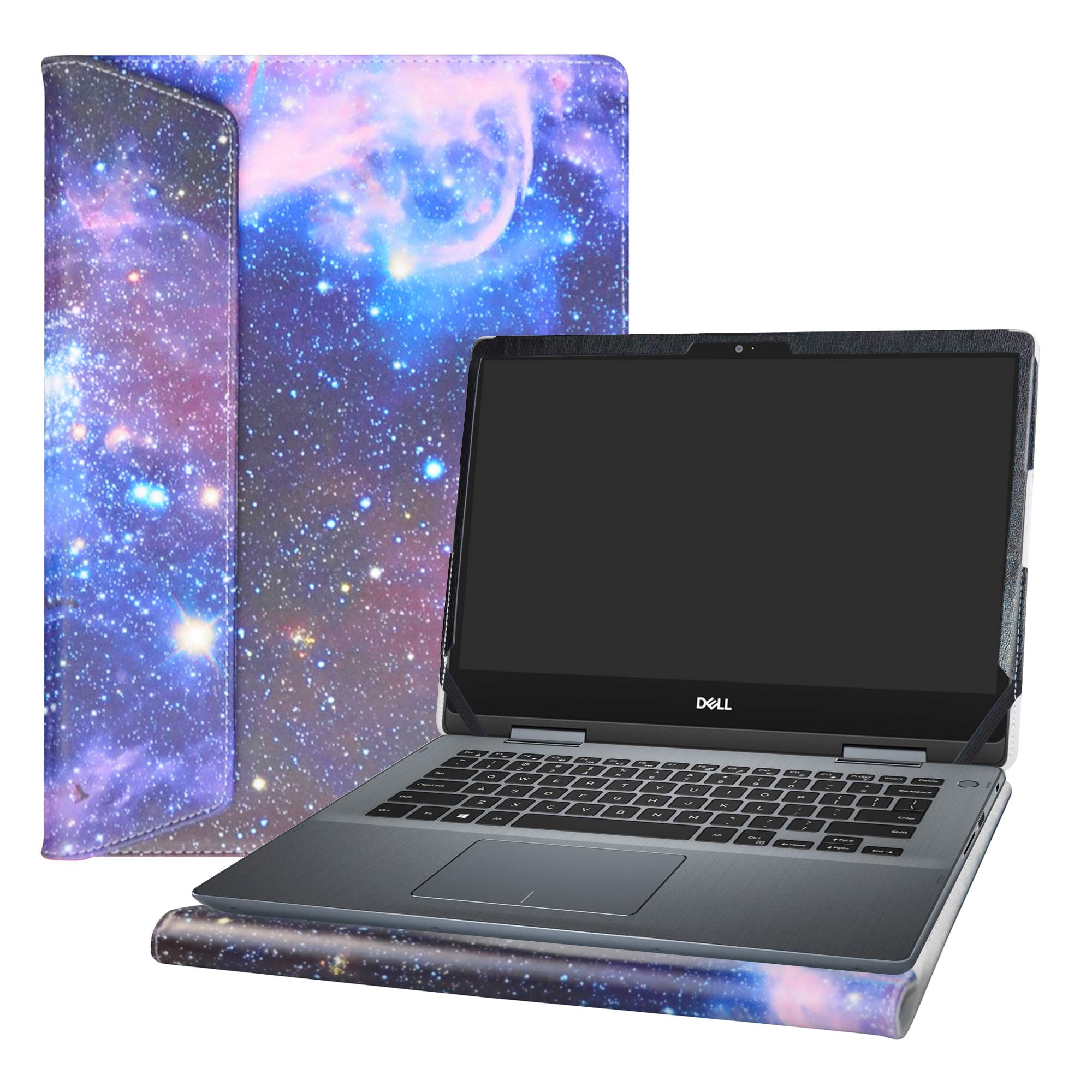 Alapmk Protective Case Cover For 14" Dell Inspiron 14 2-in-1 5482 5485 5491/Dell Inspiron Chromebook 14 2-in-1 7486 c7486 & HP mt45/HP mt44 Laptop[Note:Not fit Inspiron 14 2-in-1 5481],Galaxy