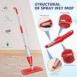 EXEGO Spray Mop Floor Cleaning Kit with 3 washable Pads and 440ml Bottle view 2