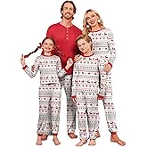 Ekouaer Family Christmas Pajamas Matching Sets Womens Mens Pjs Long Sleeve Sleepwear Holiday Lounge Sets