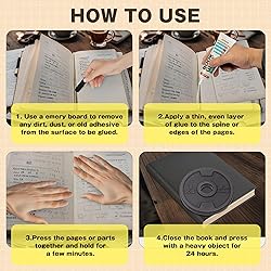 Book Glue, Dries Clear & Flexible Book Binding Glue