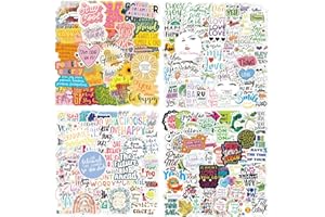 ANUWKS 200PCS Motivational Stickers for Water Bottles Laptops Vision Board, Inspirational Stickers for Adults Teens Kids, Affirmation Reward Stickers for Teachers Students