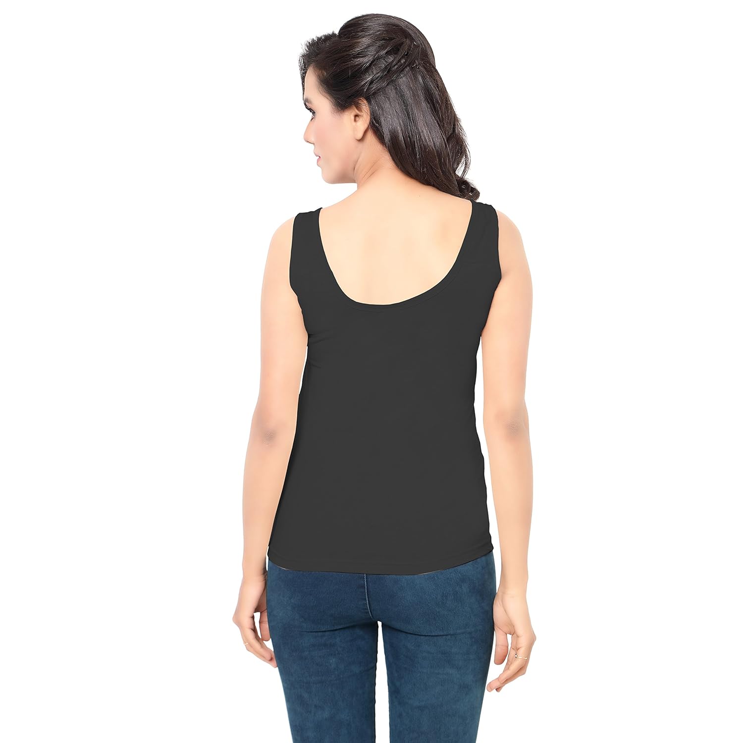 ziya combo of 3 white beige black pure cotton inner for tops