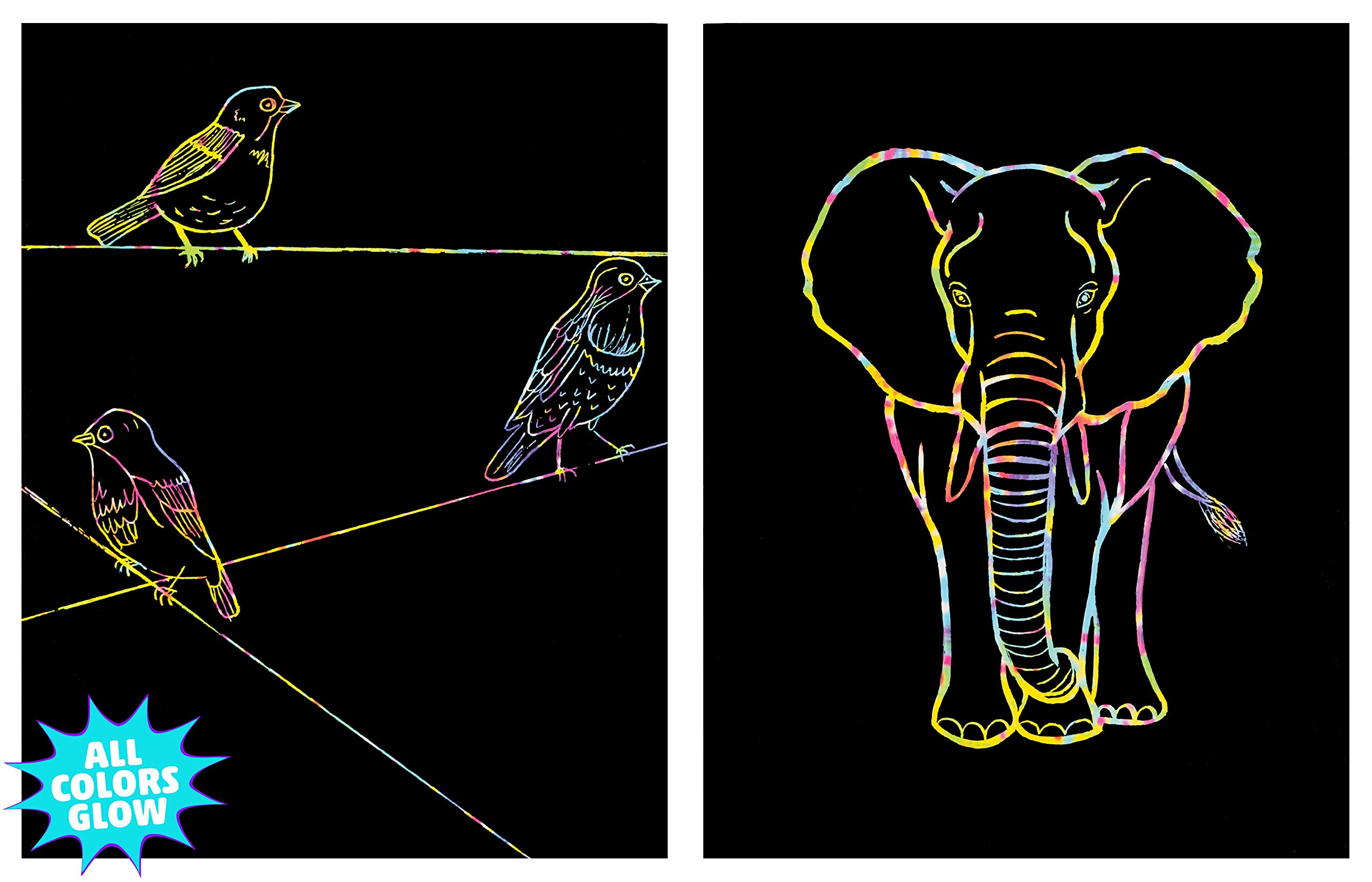 Mind Sparks Now You See It Etch Drawing Paper, Multicolor, 30 Sheet