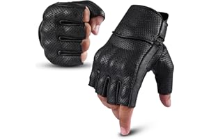 aaasportx Motorcycle Gloves Men's Leather Motorbike Gloves Touchscreen Function - Protectors Motorcycle Gloves Men & Women Motorcycle Gloves with Non-Slip Pads