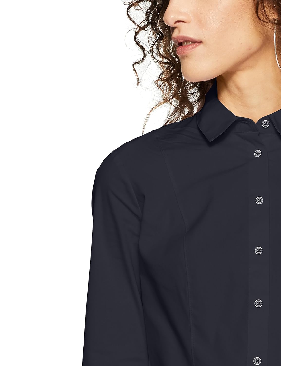 marks & spencer women's plain regular fit shirt