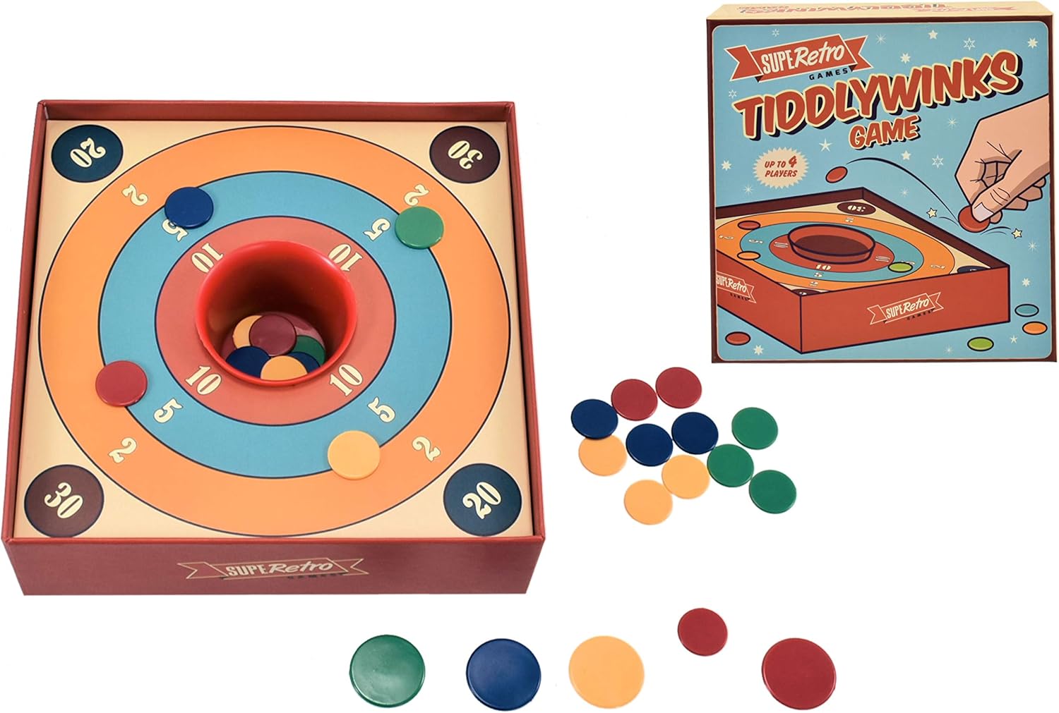 D.A.Y. Republic Traditional Tiddlywinks Tabletop Game Old Classic