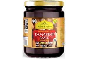 RANI BRAND AUTHENTIC INDIAN PRODUCTS Asian Kitchen Tamarind Paste Puree (Imli) 8oz (227g) Glass Jar, Gluten Free, No Added Sugar ~ All Natural | Vegan | Non-GMO | No Colors | Indian Origin