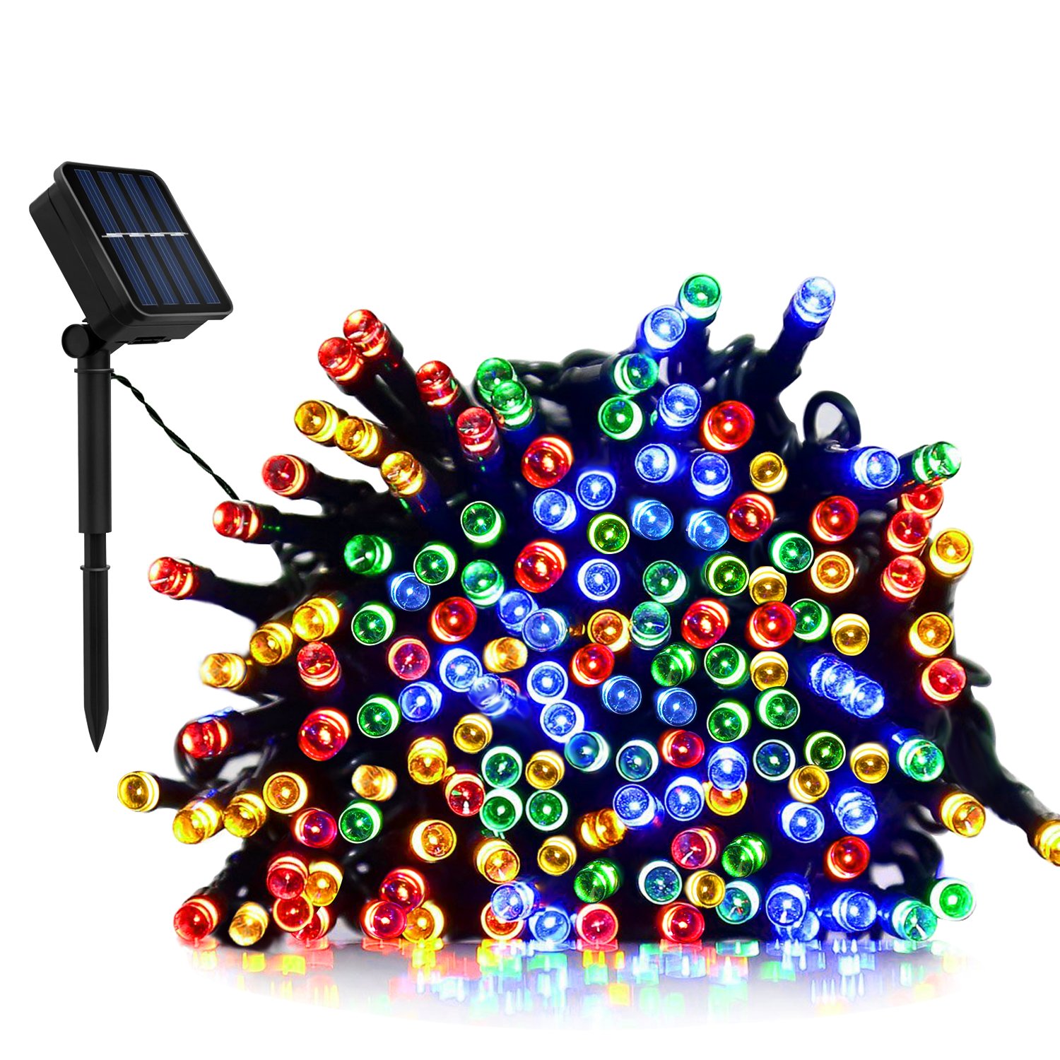 Outdoor Solar String Lights, LDesign 72ft Decorative Lights Waterproof Christmas Lights (Multi Color- 2 mode)