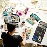 KALOUR 76pcs Art Set Sketching Drawing Kit with Tutorial Book and Sketchbook view 7