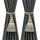 Fenghuangwu 2 Pack Curtain Tie Backs Rope Tassels for Curtain Holdback | Mix Blue,Tassel Curtain Ties，Curtain Holdbacks,Handmade Home and Outdoor Decorative