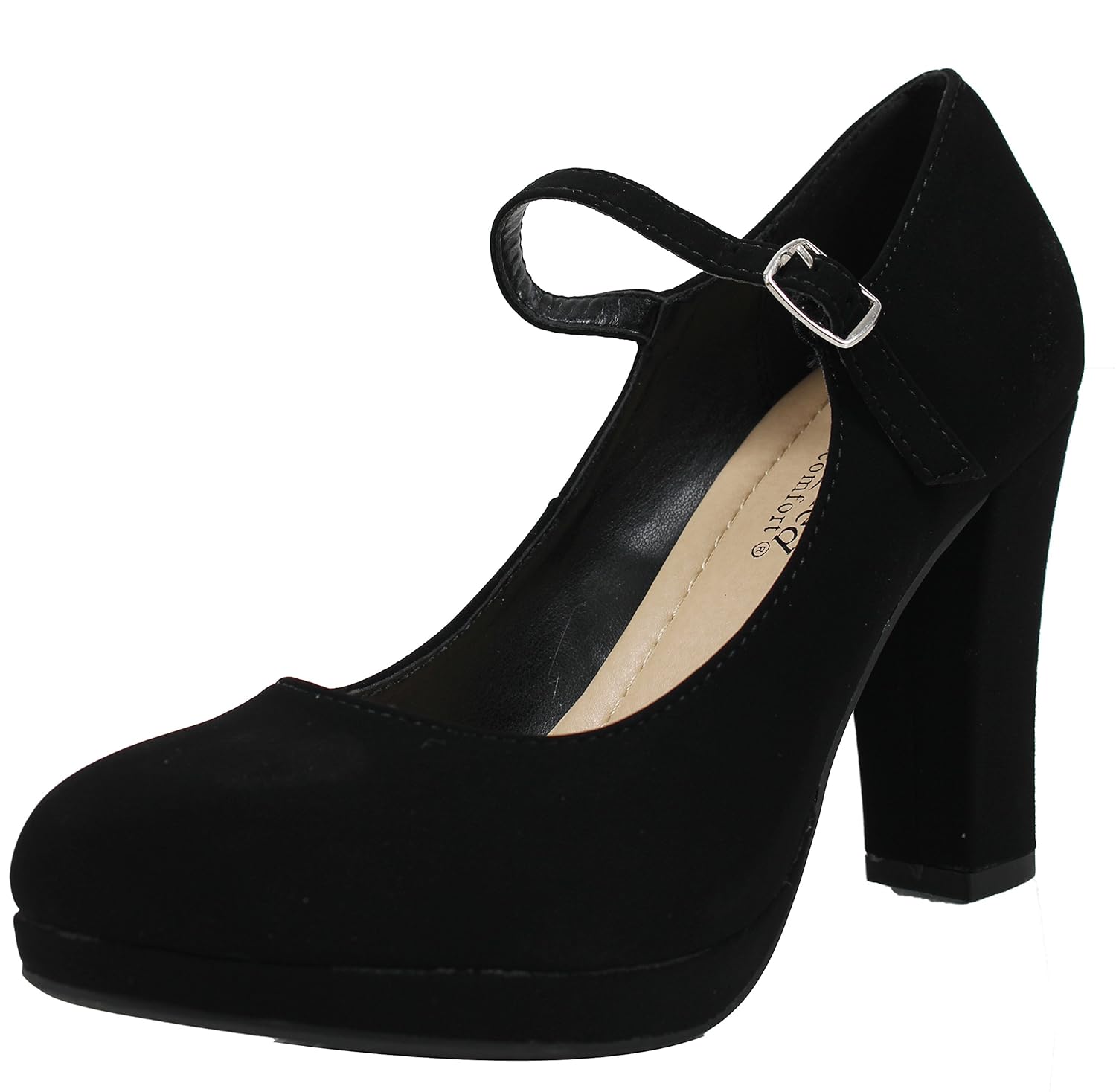 Amazon Com City Classified Women S Closed Toe Mary Jane Chunky