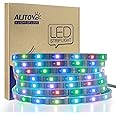 ALITOVE WS2815 Individually Addressable LED Strip Dual Signal 12V 4pin RGB LED Strip Lights Outdoor 150 Pixels 16.4ft Waterproof IP67, Replacement for WS2812B WS2811 SK6812 (No Power & Controller)