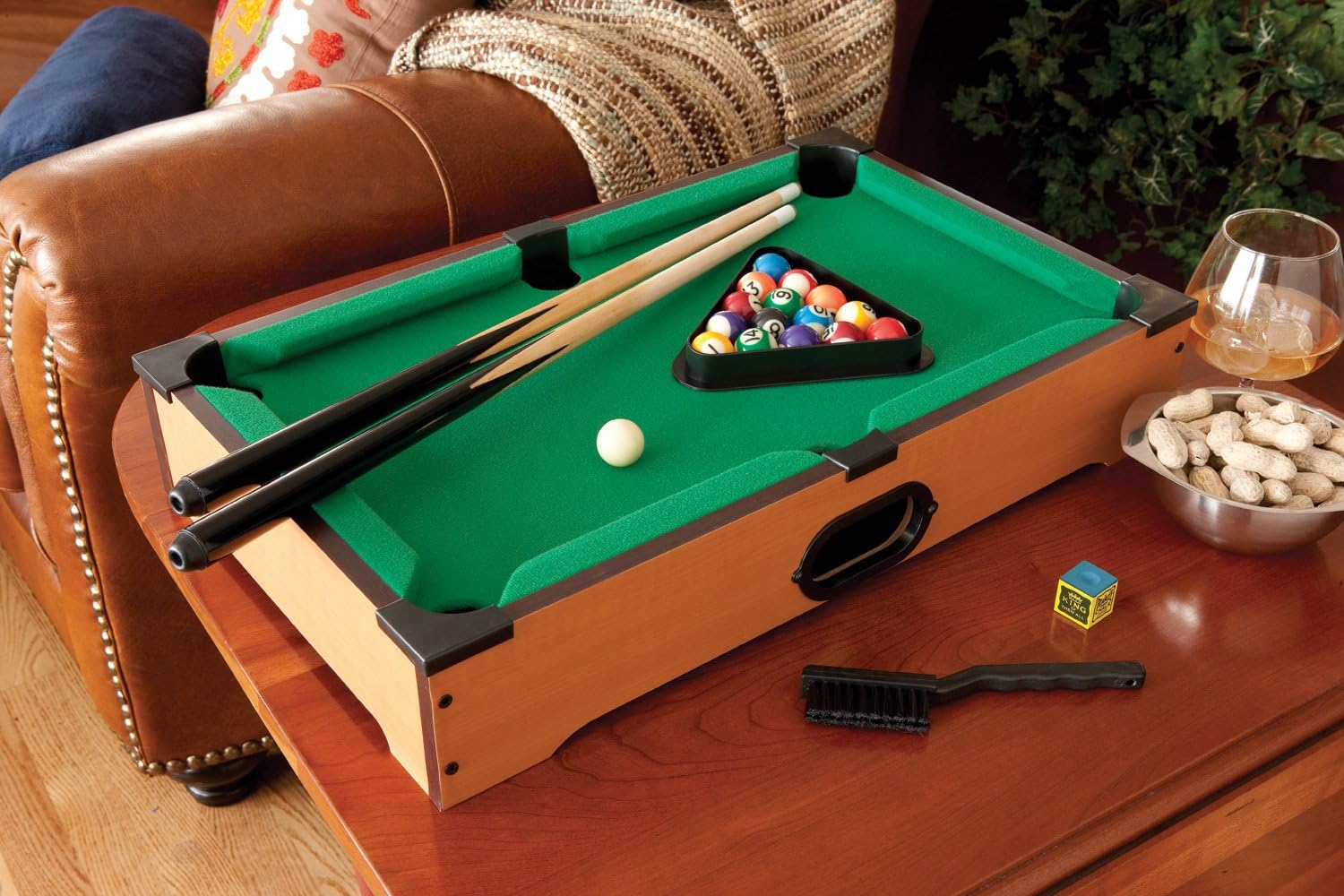 Mainstreet Classics 20-Inch Table Top Miniature Billiard/Pool Game Set : Tabletop Billiards Games : Sports & Outdoors