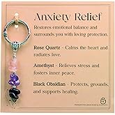 ZUNGHAND Keychain for Women – Unique Charm with Healing Crystals, Farewell Gift for Coworker, Pocket Positivity Accessory