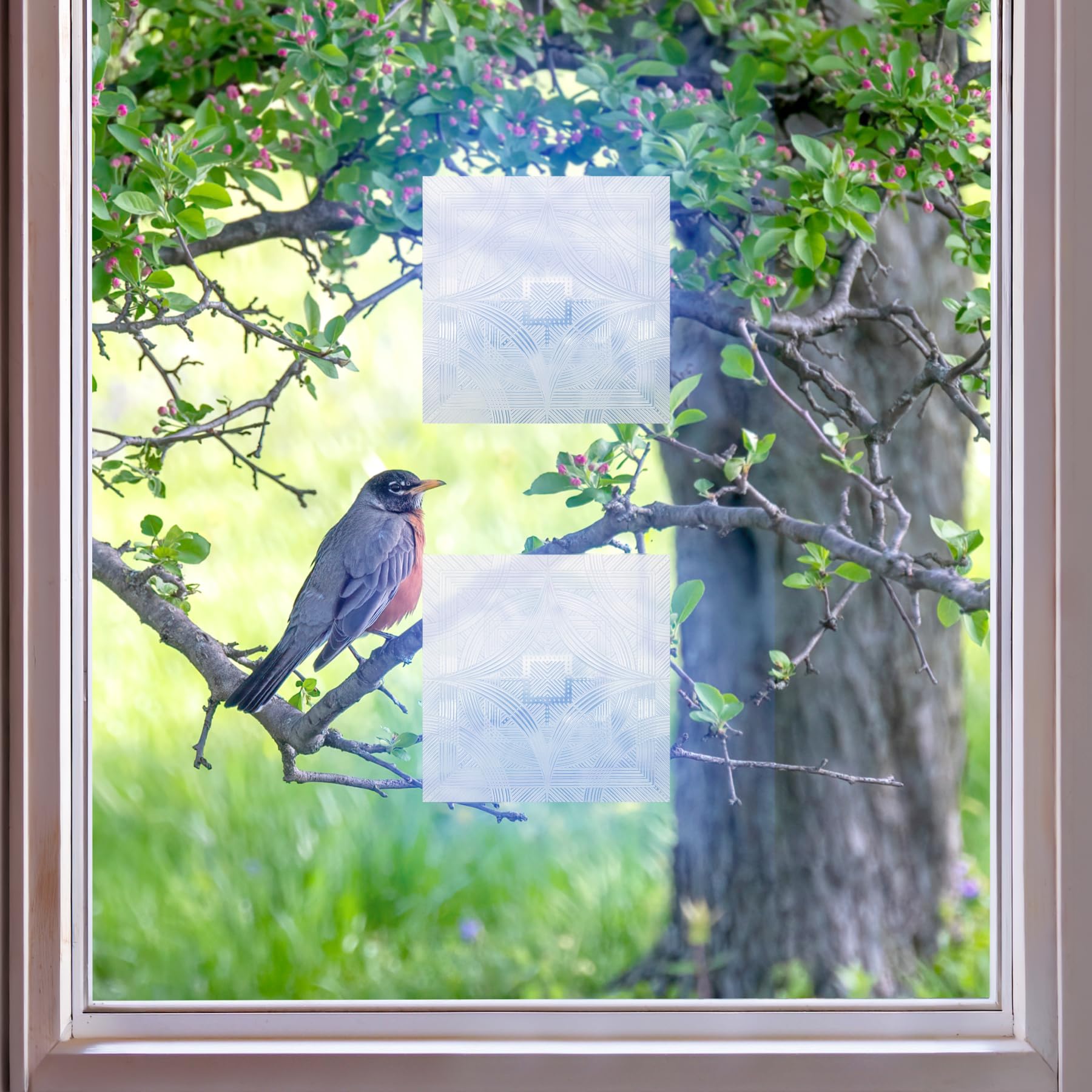 Artscape (4) 15.25 cm x 15.25 cm Bird's Eye View Window Film Clear/Etched, 6 in. X 6 in