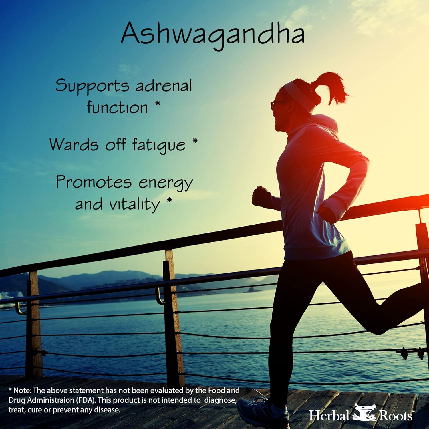 Herbal Roots Ashwagandha Capsules – Extra Strength Pure Organic Ashwagandha Root Powder Extract with BioPerine Black Pepper - 60 Vegan Capsules - Made in USA: Health & Personal Care