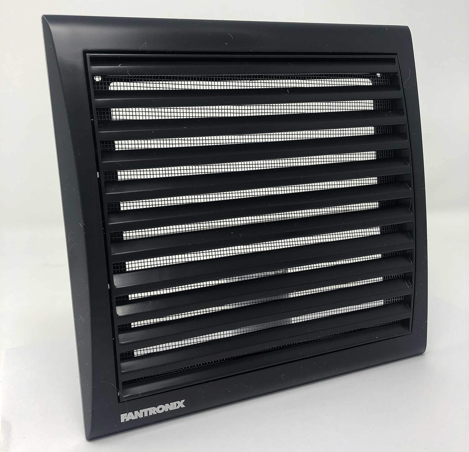 Universal Black Vent Cover with Fly Mesh for 100, 125 or 150 mm Diameter Holes. for Cooker Hoods Bathroom Extractor Fans