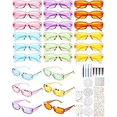 Relaxweex DIY Sunglasses Decorating Kit Popular Singer Party Favors Friendship Glasses Craft Bulk with Letter Bead for Women