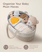 Maliton Nappy Caddy Cotton Rope Newborn Essentials Brown view 3
