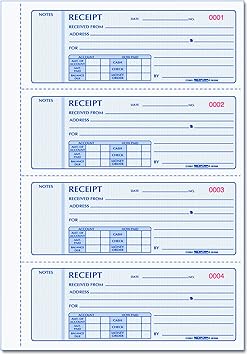 Amazon Com Rediform Libros De Recibos De Dinero Con Carbono Triplicado 4 Formularios Por Pagina 200 Juegos Por Libro 8k808 Office Products