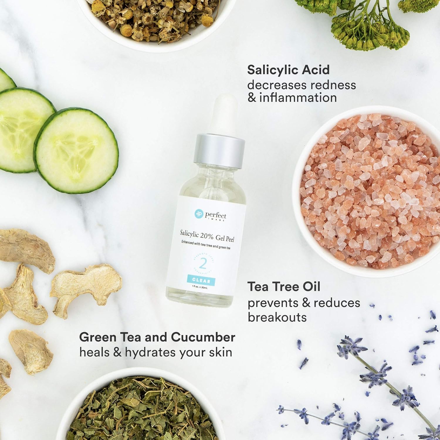 Salicylic 20% Gel Peel, Breakout and Pore Minimizer and Cleanser, Strength Level 2, 15-30 Full Facial Chemical Peels, 1 fl oz. e, 30 ml: Beauty
