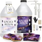 Promise Epoxy Studio Series Epoxy Resin Kit 1 Gallon for Resin Arts &amp;Crafts | Epoxy Resin for Artist - Crystal Clear, UV Resistant, Easy Bubble Release, Low Viscosity for Art, Jewelry, Coasters &amp; Molds
