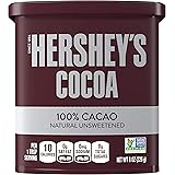 HERSHEY'S Natural Unsweetened 100% Cocoa Cocoa, Easter Baking Supplies, 8 oz Can (6 Count)