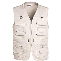 LISUHEPEAL Men's Fishing Vest Summer Outdoor Work Safari