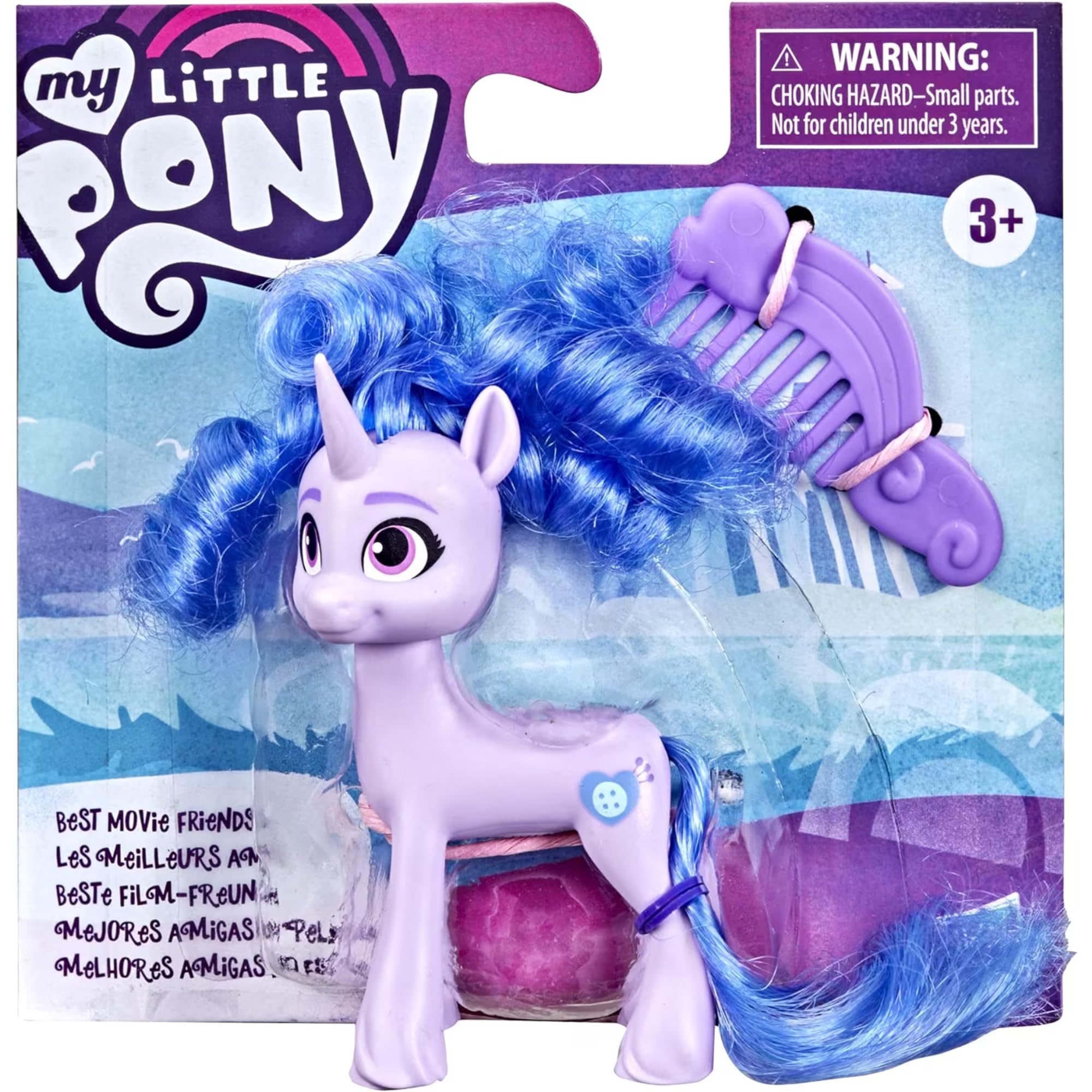 My Little Pony Best Movie Friends - Poseable Articulated Figures with Accessories - Izzy Moonbow
