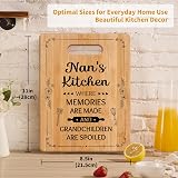 Gleevara Nan Gifts Bamboo Cutting Board 11x8.5 Nan Birthday Christmas view 3