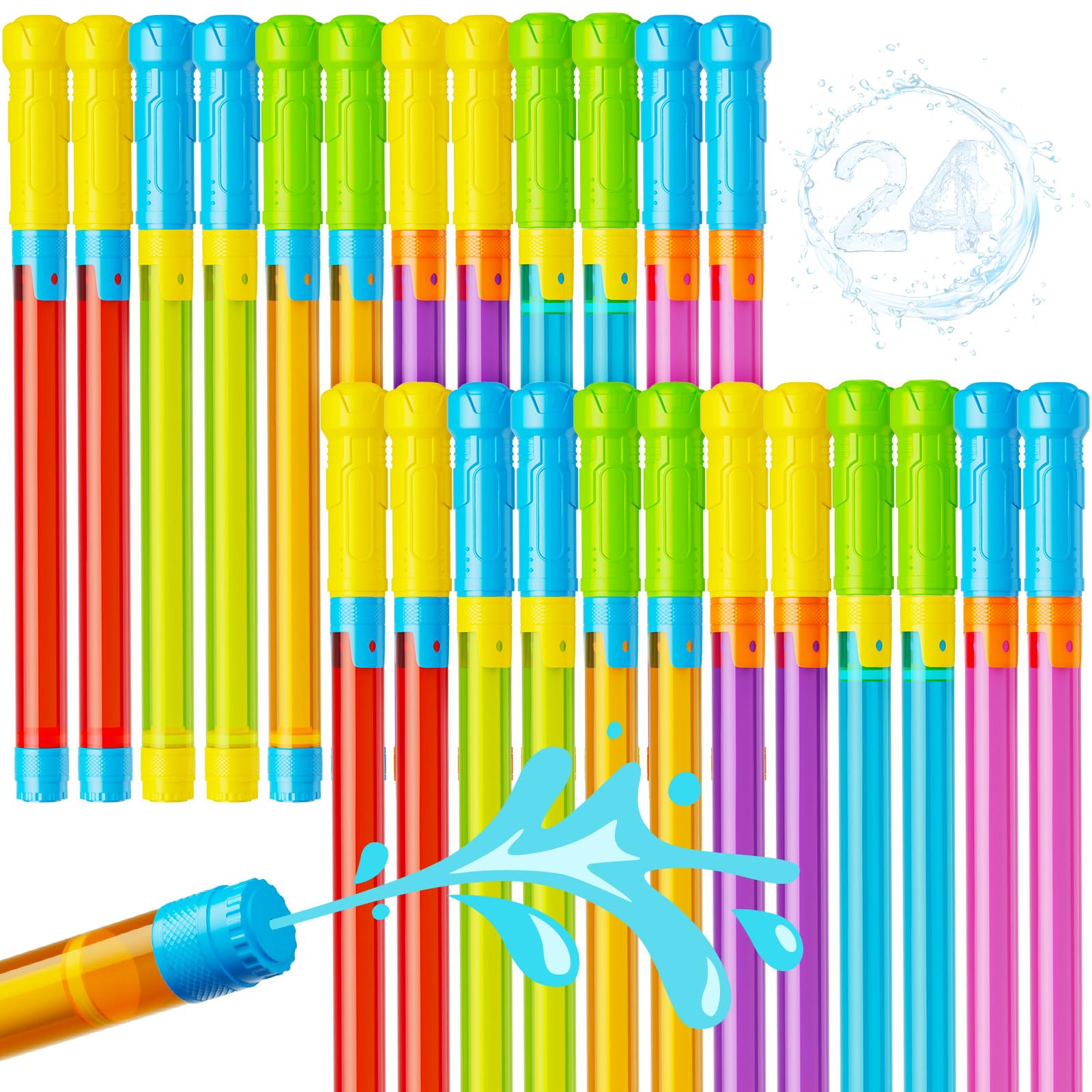 Photo 1 of LQYoyz 24 PCS Water Soaker Blaster -16.5'' Bulk Squirt Gun for Kids Adults Water Game Fighting Toys for Summer Swimming Pool Beach Outdoor Activity