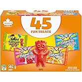 Maynards, Assorted Gummy Candy (Pack of 45), Sour Patch Kids, Fuzzy Peach, Swedish Berries, Swedish Fish, Sour, Bulk, Individ