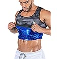 Kewlioo Men's Heat Trapping Pullover Sweat Enhancing Vest - Sauna Suit Shirt Compression Vest Shapewear Top for Gym Exercise