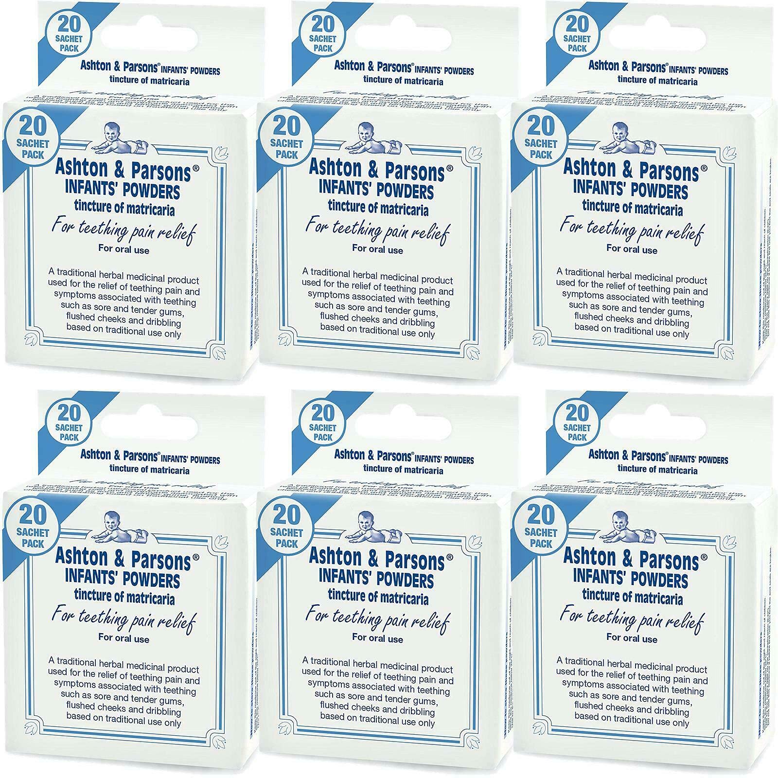 6 x Ashton & Parsons Infants' Powders