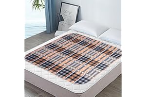 RIQINXIN Washable Incontinence Bed Pad Reusable Mattress Protector Pad Waterproof Absorbent Underpads Bed Cover for Adults Ki