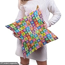 Ambesonne Skull Fabric by The Yard, Skull and