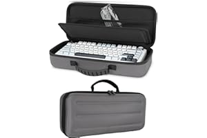 XINGFUDAO 75% Keyboard Case,Hard Carrying EVA Case for Aula F75 Wireless Mechanical Keyboard,Compatible with ASUS ROG Azoth 75% Wireless DIY Custom Gaming Keyboard
